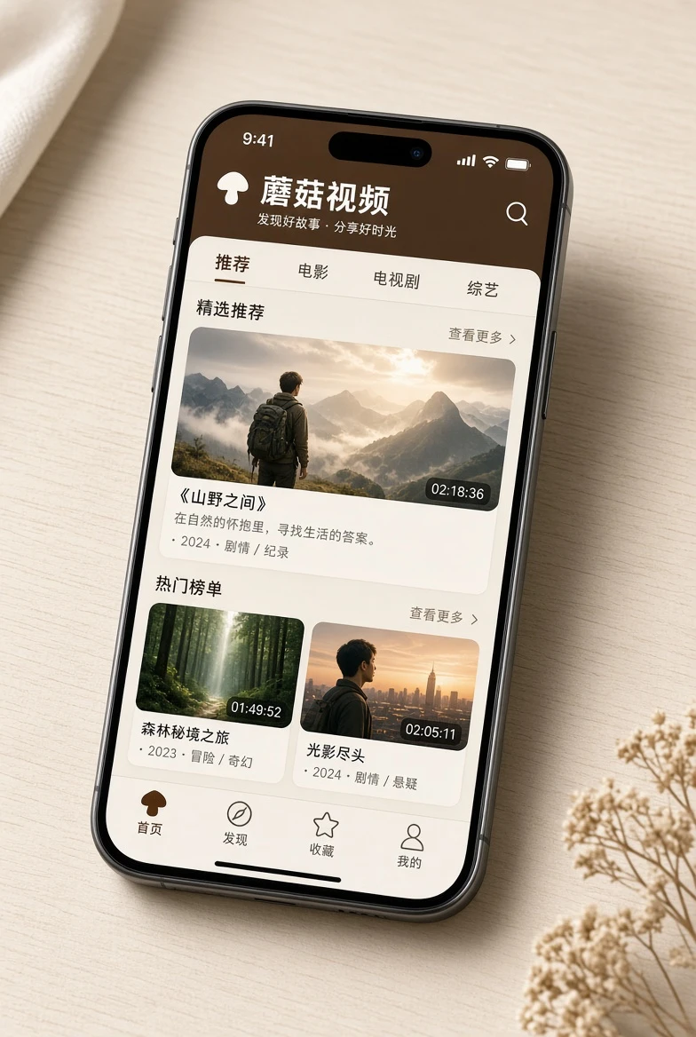 蘑菇视频应用服务:在移动设备上继续发现